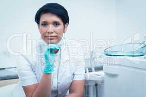 Portrait of confident female dentist