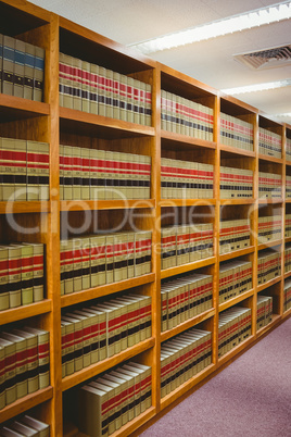 Close up of a bookshelf