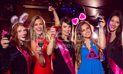 Pretty friends on a hen night