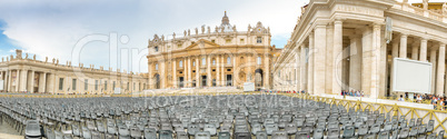 Panoramic view of St. Peter Square, Vatican City