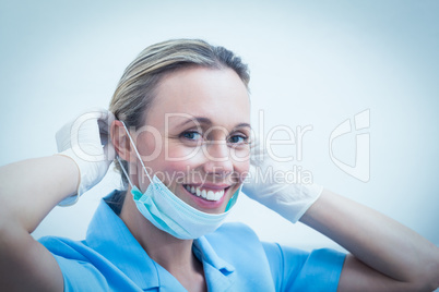 Smiling young female dentist