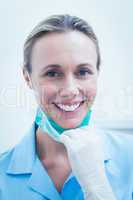 Smiling young female dentist