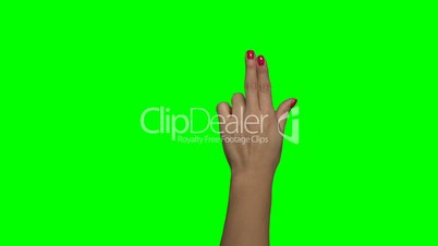 Greenscreen Hand Frau (4:2:2, 30p)