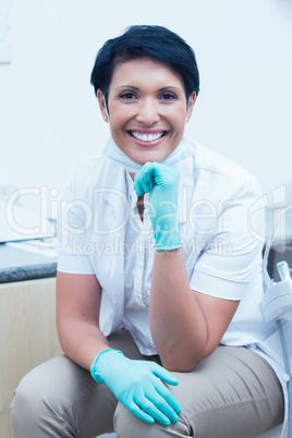 Portrait of confident female dentist