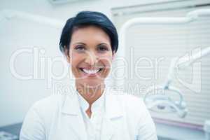 Smiling female dentist