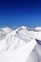 Winter mountains in nice sun day