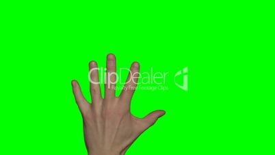 Green-screen Hand Mann (4:2:2, 30p)