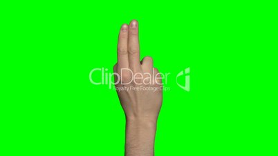 Greenscreen Hand Mann (4:2:2, 30p)