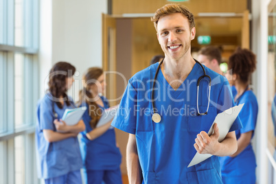 Medical student smiling at the camera