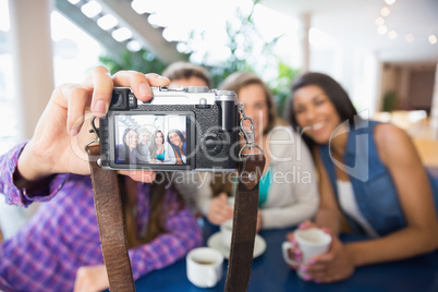 Young students taking a selfie