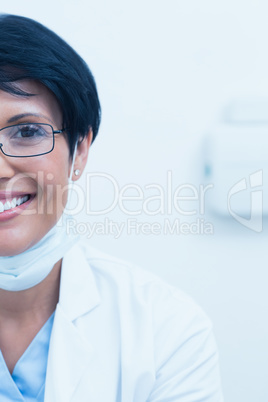 Portrait of smiling female dentist