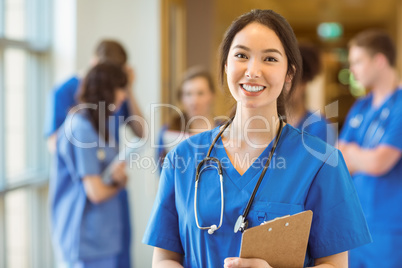 Medical student smiling at the camera