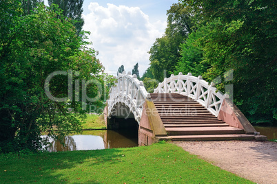 Stone bridge over the stream.