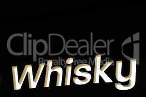 whisky schriftzug