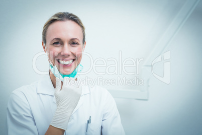 Portrait of female dentist