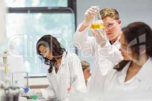 Science students working in the laboratory