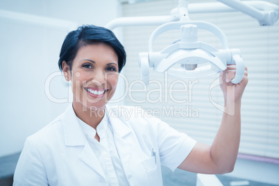 Smiling female dentist