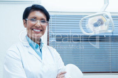 Portrait of female dentist