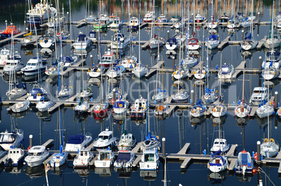 viele boote im hafen