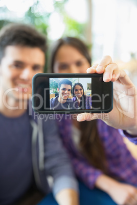 Young students taking a selfie