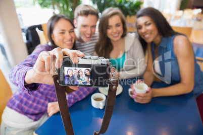 Young students taking a selfie