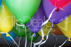 Color background with glossy balloon
