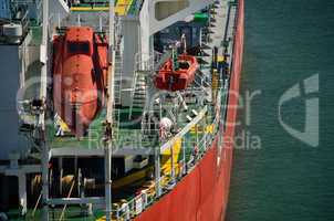 rettungsboot auf schiff