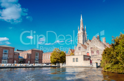 Beautiful medieval architecture of Bruges, Belgium