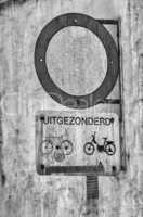 Bicycle road sign, Belgium