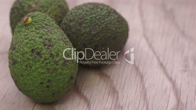 Whole Avocados on Wood Dolly