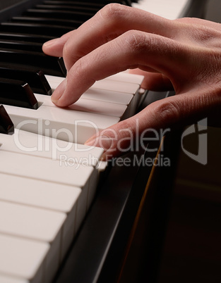 Playing piano