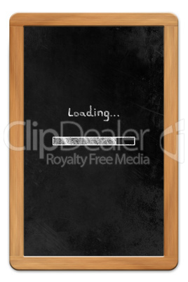 Blackboard with Loading Symbol