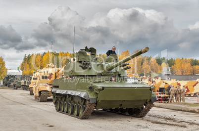 Convoy of military technics. Russia