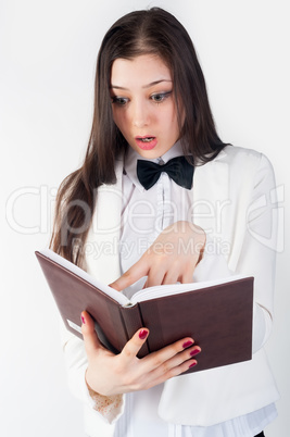 portrait of a business woman with organizer