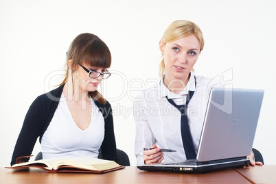 Meeting of young business ladies