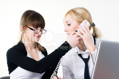 Meeting of young business ladies