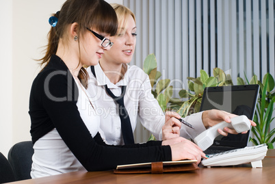 Meeting of young business ladies