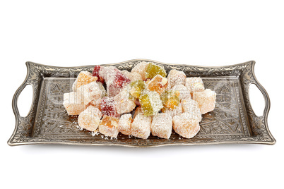 Turkish Delight on a tray