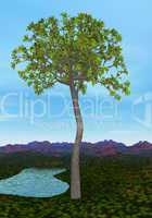 Glossopteris tree - 3D render