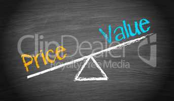 Price and Value - Finance Concept