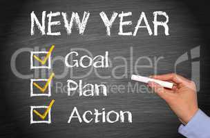 New Year - Goal Plan Action
