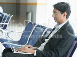 Indian businessman at airport