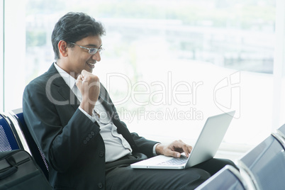 Indian business people at airport