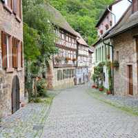 street of the old town in Germany