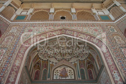 Amber Fort arch with mosaic tiles