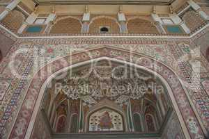 Amber Fort arch with mosaic tiles