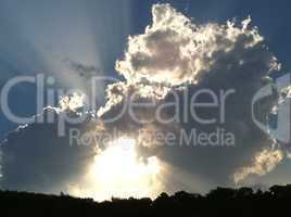 Clouds at sunset in Tuscany