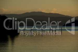 Coeur d'Alene lake at dusk 3
