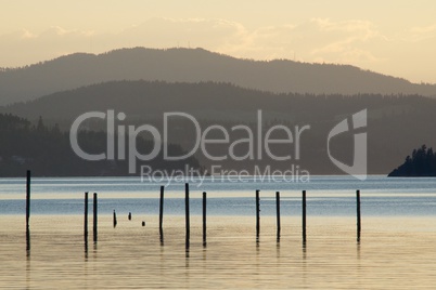 Coeur d'Alene lake at dusk 9