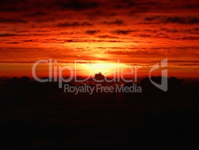 Dawn from the summit of Mount Kenya